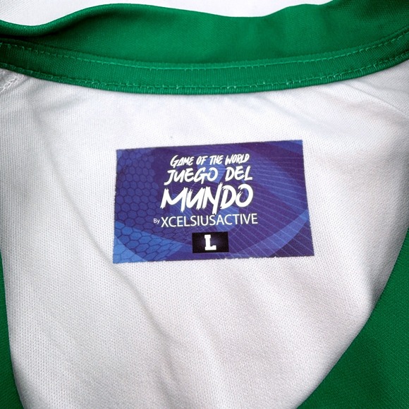 XCELSIUSACTIVE Mens Large Mexico National Team Soccer Jersey Green White Red NWT - Picture 6 of 14